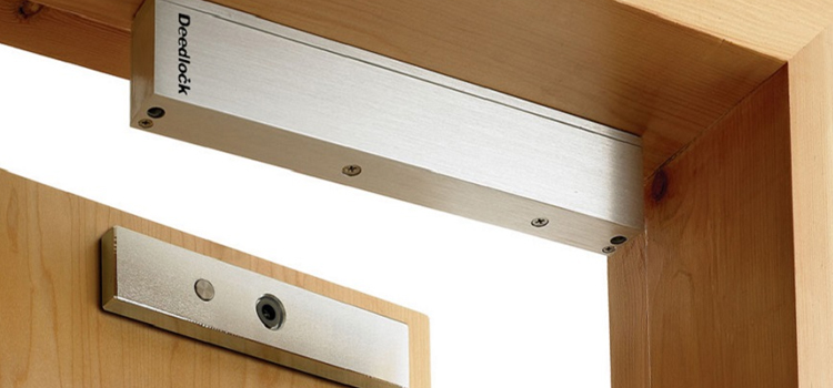 Magnetic lock installation Corning